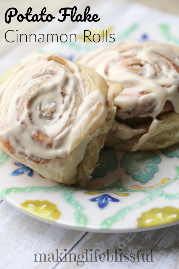 Potato Flakes Cinnamon Rolls