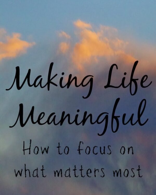 life is meaningful