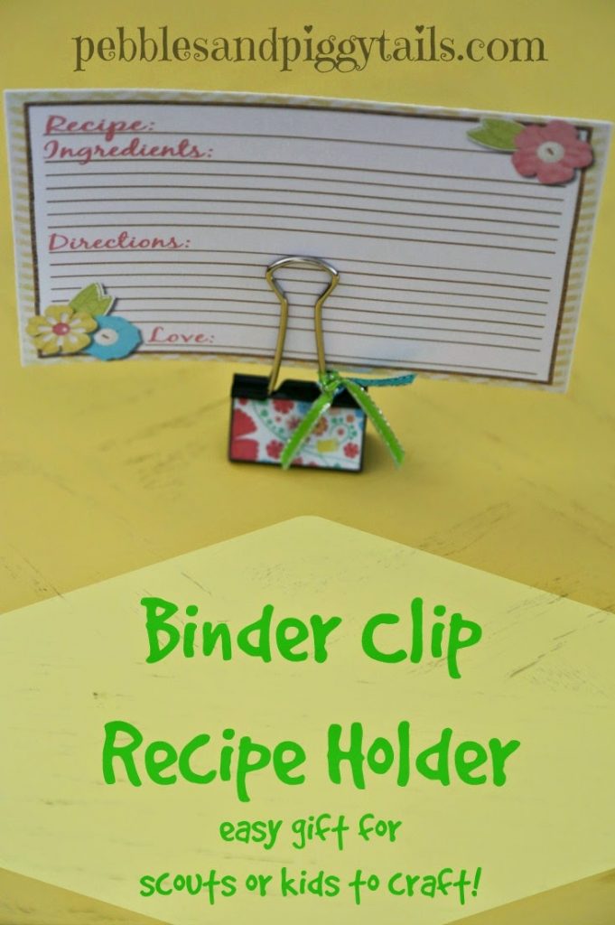 Binder Clip Recipe Holder | Making Life Blissful