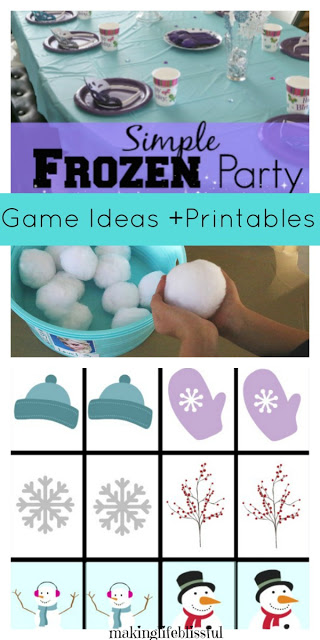 Simple Frozen Party Ideas and Printables