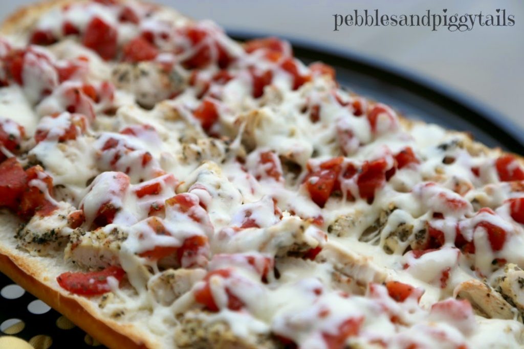 delicious chicken french bread pizza