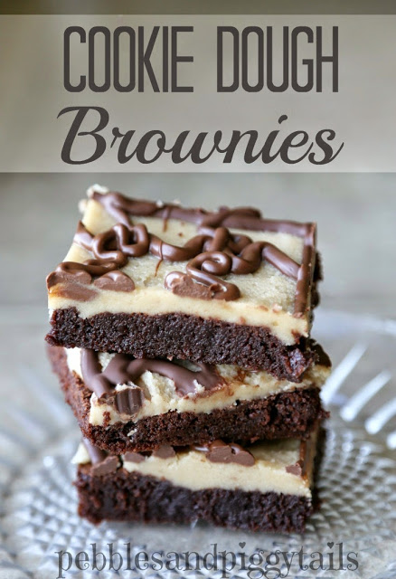 Cookie Dough Brownies | Making Life Blissful