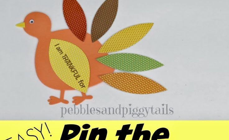 Pin the Feathers on the Turkey - Fun Thanksgiving Game {Free