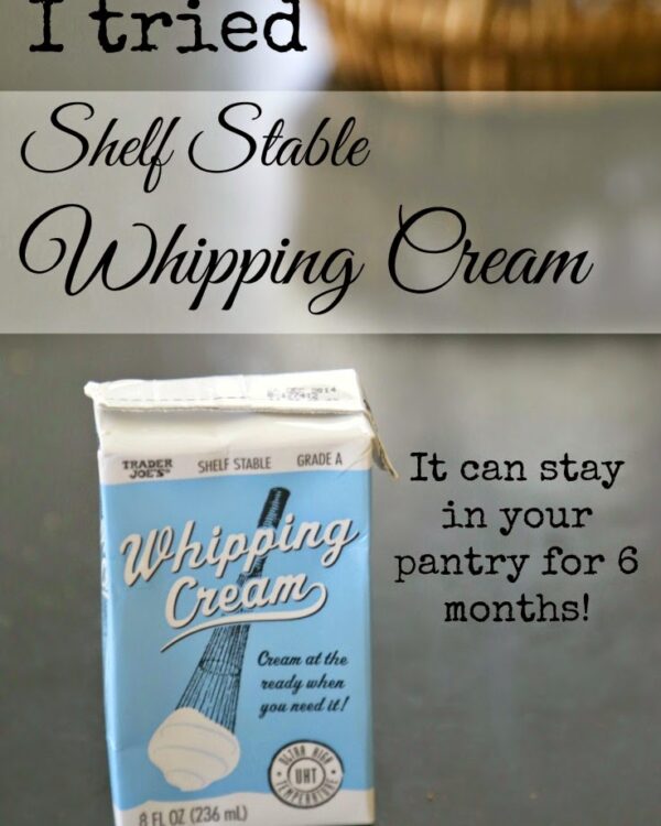 Shelf stable whipping cream