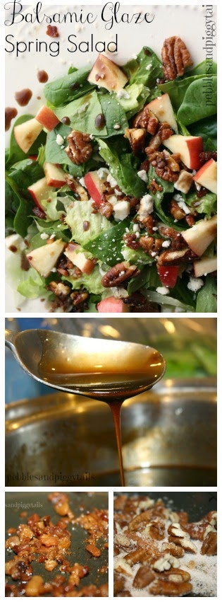 Balsamic Glaze Spring Salad | Making Life Blissful