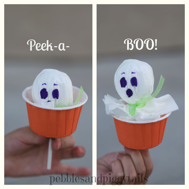 Lollipop Tissue Ghost Cupcakes for Halloween Making Life Blissful