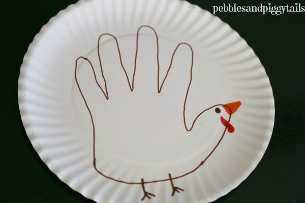 Easy Turkey Hand Craft for Kids