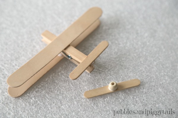 Wooden Stick Airplane Craft for Preschoolers - That Kids' Craft Site