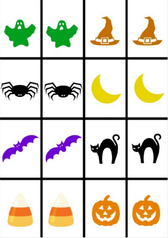 Halloween Printable Memory Game