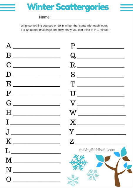 Free Printable Games for Kids