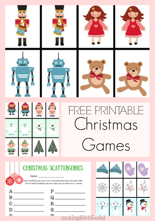 Printable Christmas Games For Kids