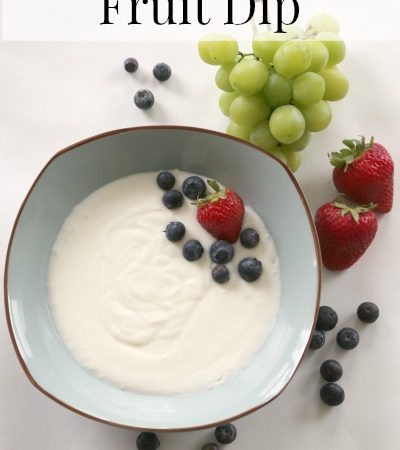 super easy yogurt fruit dip 4