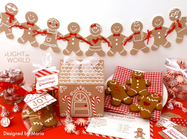 printable gingerbread garland