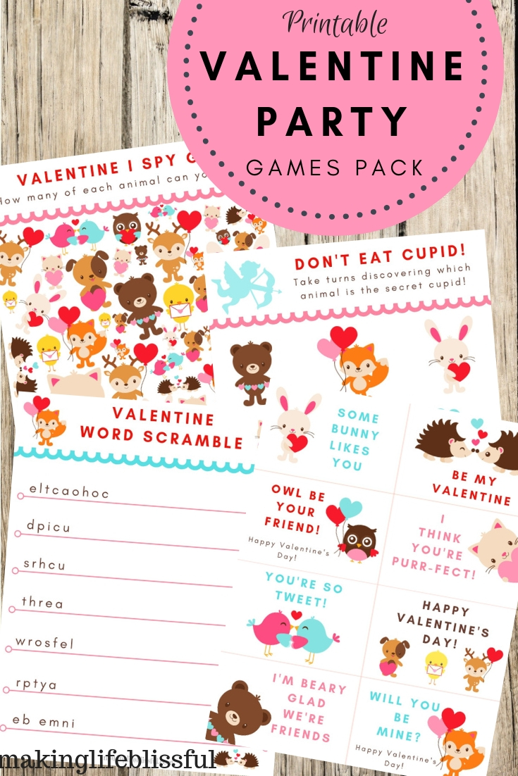 Printable Valentine Games Bundle 1