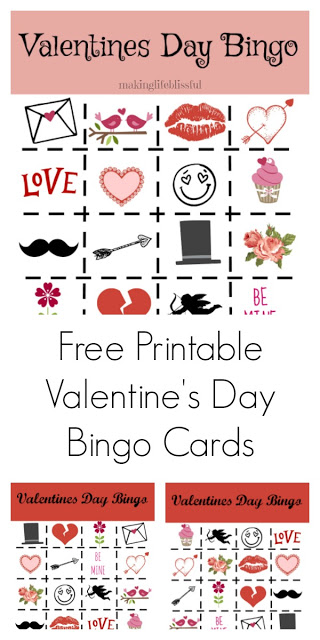 Printable Valentine Bingo and Valentine Jokes | Making Life Blissful