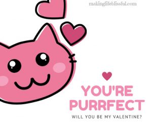 your purrfect valentine