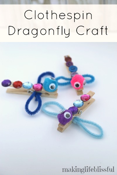 Clothespin Dragonfly Craft