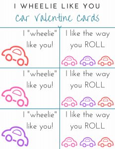 CAR Valentine Cards 1