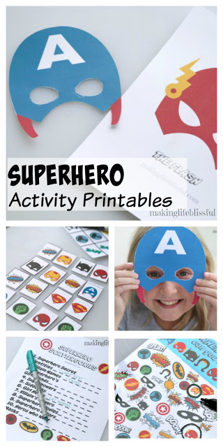 Free Superhero Bingo Printable and Superhero Printable Pack | Making ...