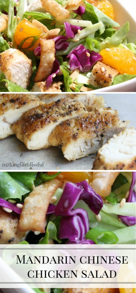 Mandarin Chinese Chicken Salad Recipe | Making Life Blissful