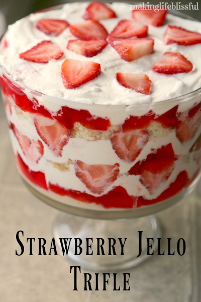 Strawberry Jell-O Trifle
