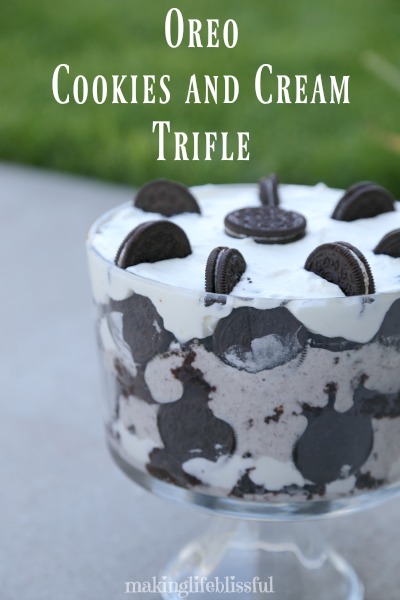 Oreo Cookies and Cream Trifle