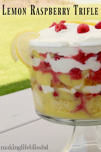 Lemon Raspberry Trifle