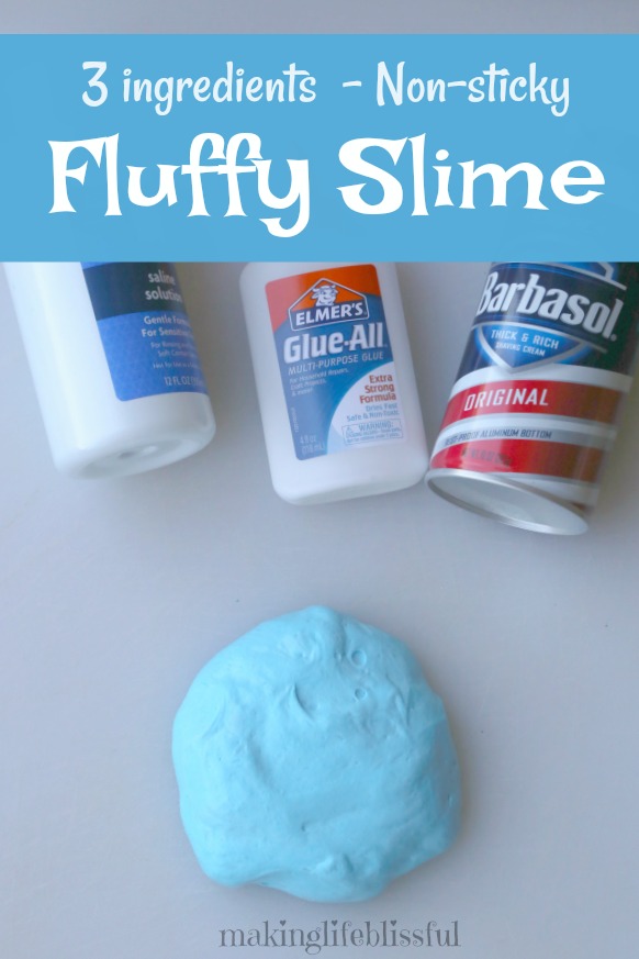 Fluffy Slime Recipe (non-sticky slime!) - Your Modern Family