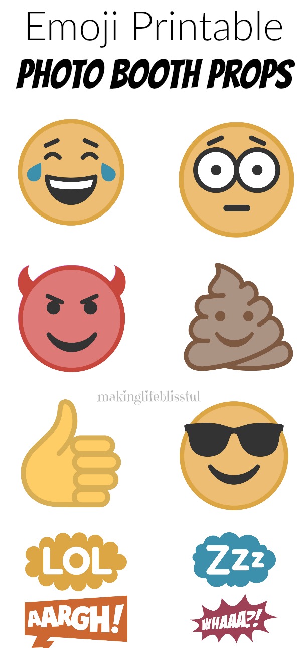 Free Emoji Party Printables | Making Life Blissful