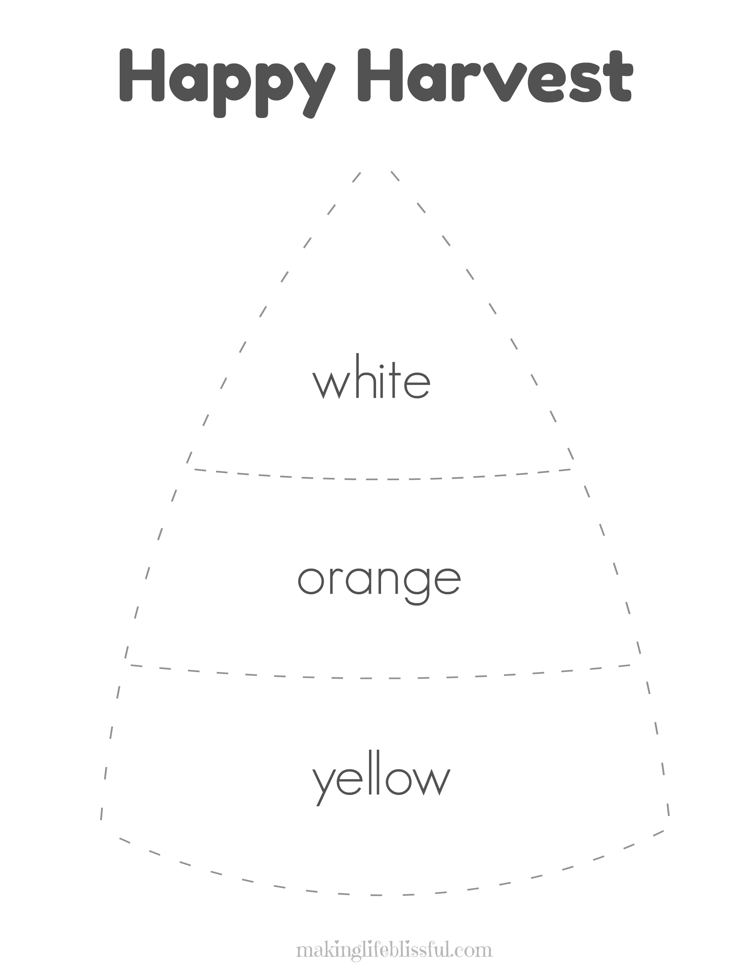 Candy Corn Craft Template