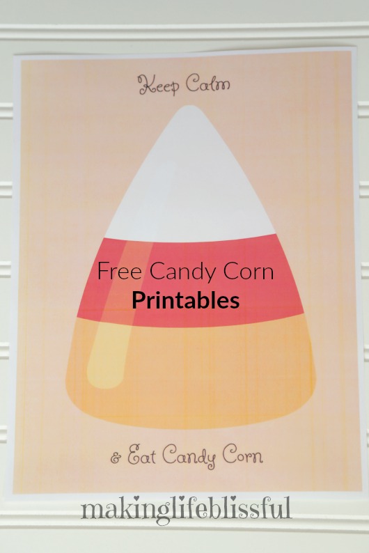 free candy corn printable | Making Life Blissful