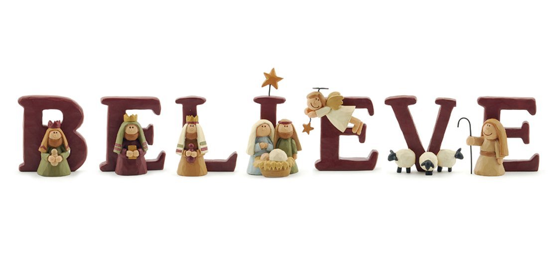 Believe Nativity Set of 7 Letters