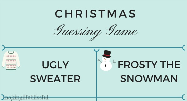 CHRISTMAS GUESSING GAME PRINTABLE 1 featured image | Making Life Blissful
