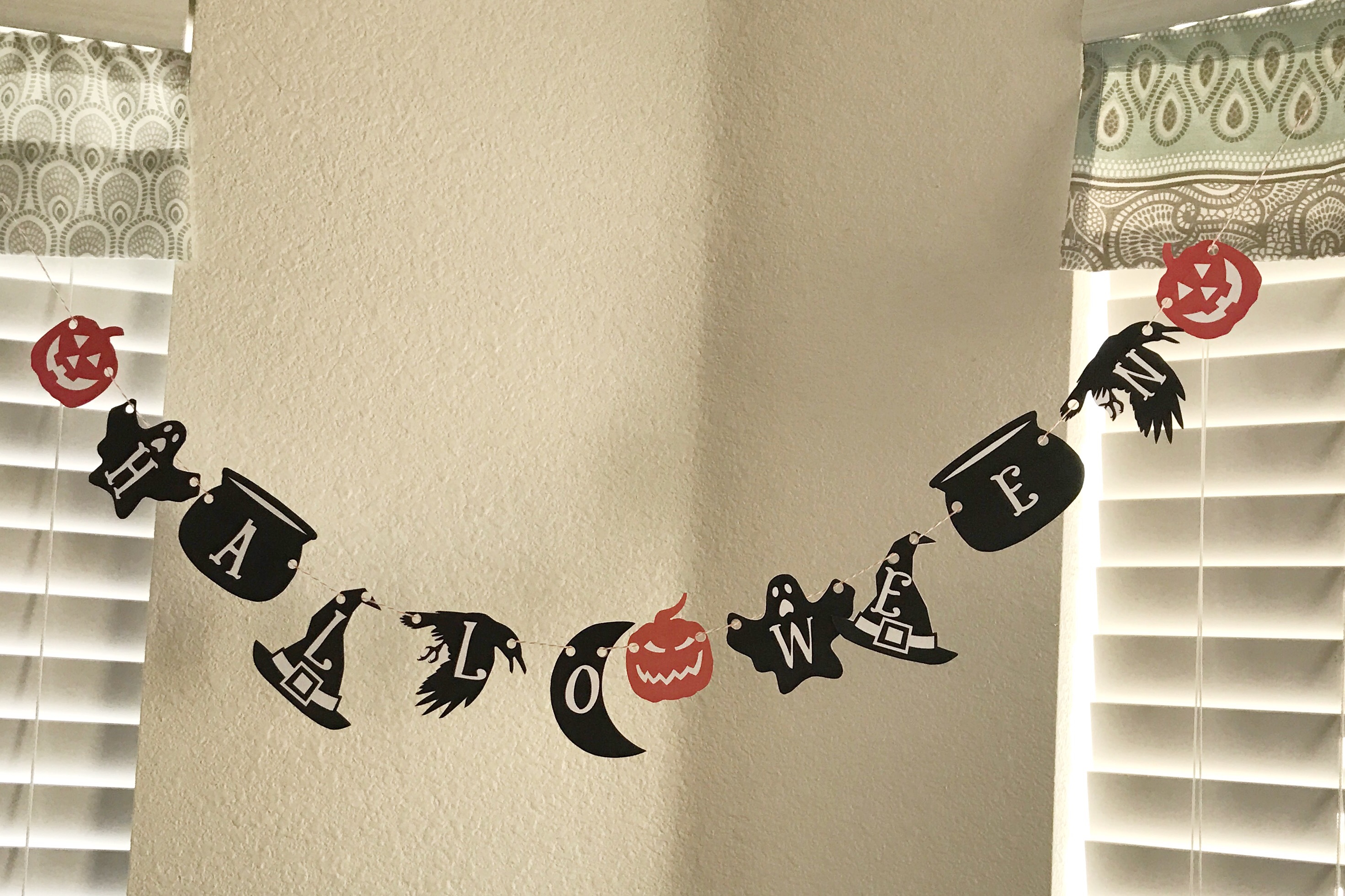 Free Printable Halloween Garland Making Life Blissful