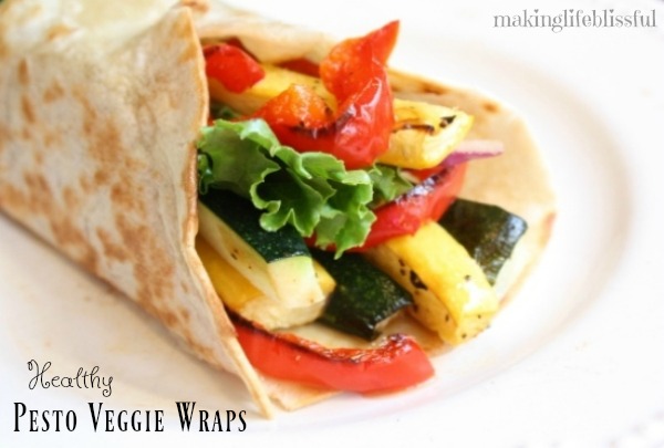 Veggie Pesto Wraps