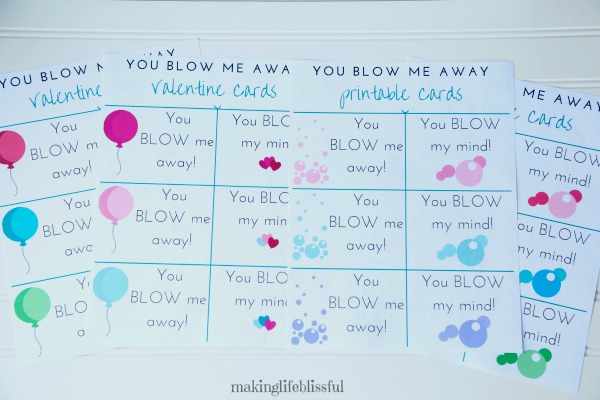 BLOW ME AWAY Party Favor Printables