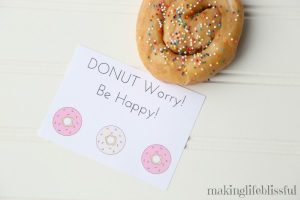 Free Donut Party Printables and Valentine Gift Tags | Making Life Blissful