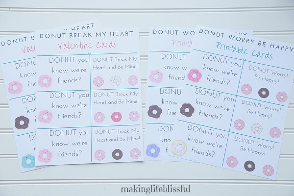 Donut Gift Tag Printables