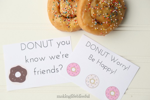 Donut Gift Tag Printables