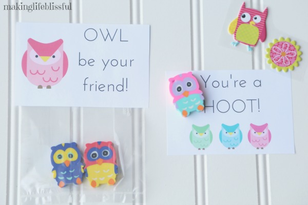 Owl Be Your Friend Printable Valentines and Party Favors | Making Life ...