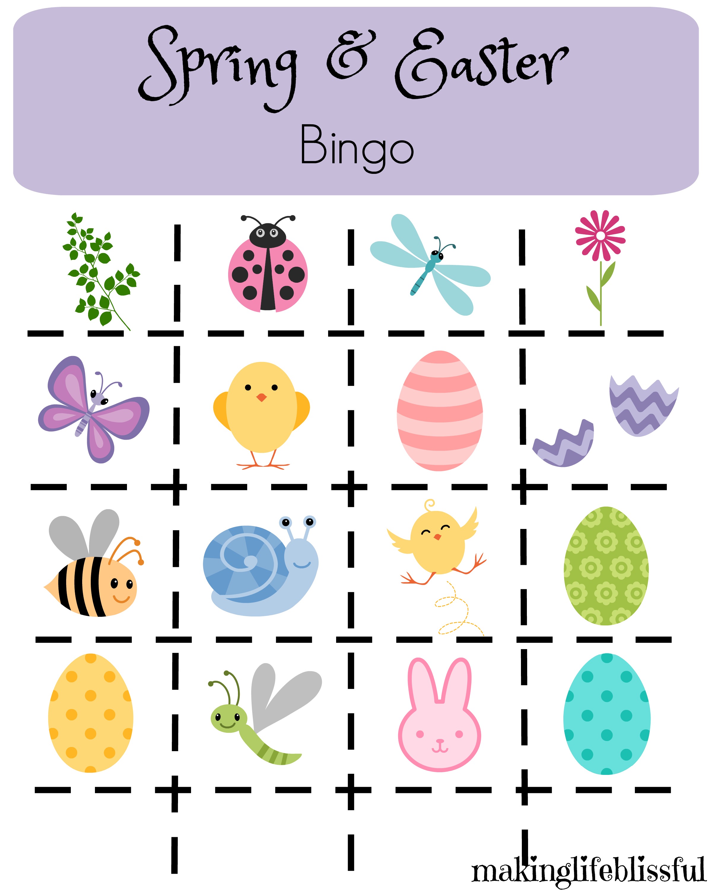 Printable Free Printable Printable Easter Bingo Cards Printable Word 