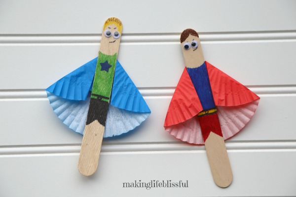 Popsicle Stick Flower - Raising Little Superheroes