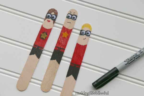 Superhero Craft Sticks