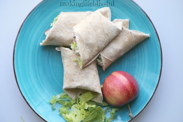 Easy Leftover Turkey Lunch wrap