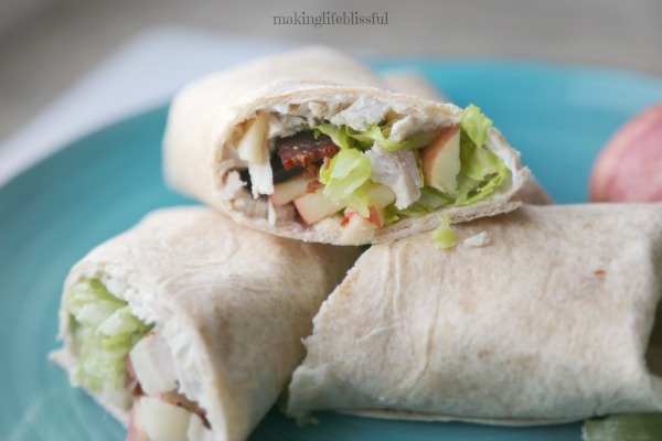 Leftover Turkey Lunch Wrap