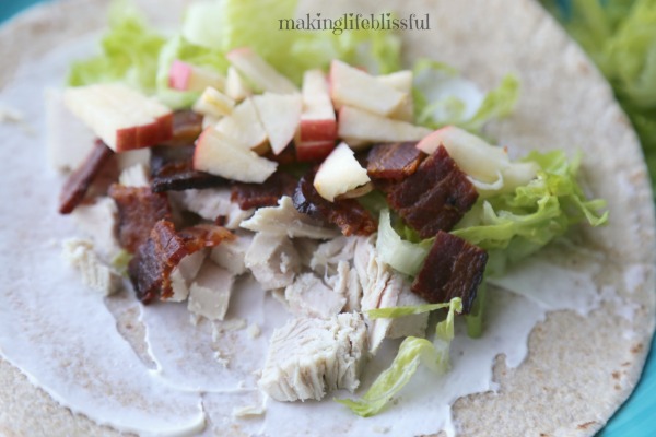 Turkey Apple Bacon Lunch Wraps