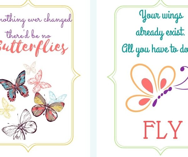 Butterfly printable quotes 3