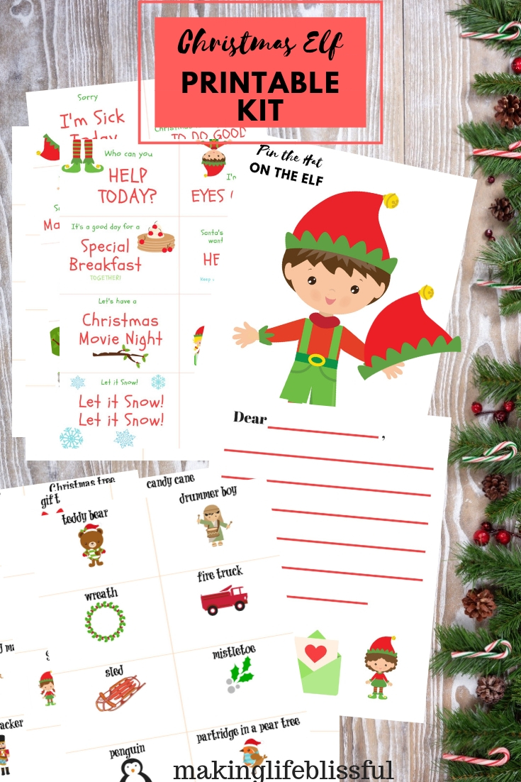 christmas elf printable kit 1