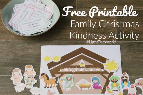 Free Printable #LightTheWorld Christmas Activity | Making Life Blissful