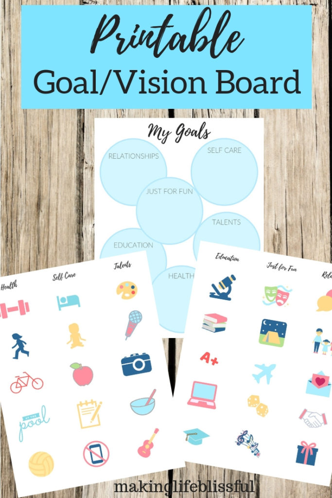 Free Printable Vision Board | Making Life Blissful